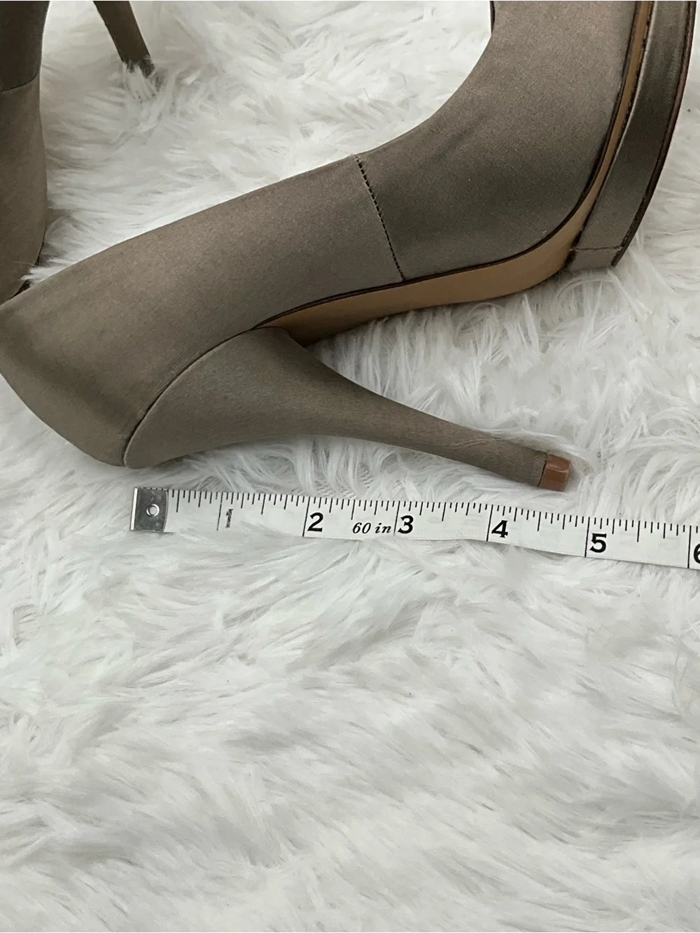 BCBGMaxAzria Stilettos Size 5.5 Taupe Peep-Toe Stilettos